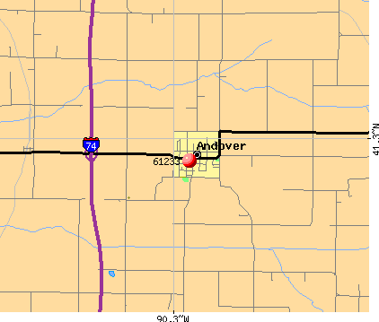 Andover, IL (61233) map