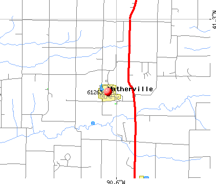Matherville, IL (61263) map