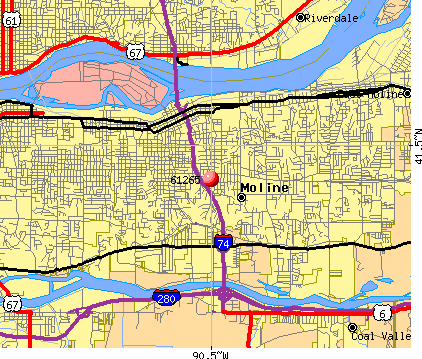 Moline Illinois Map
