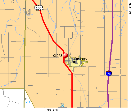 Orion, IL (61273) map