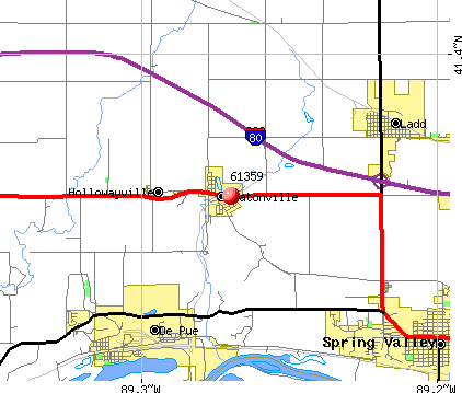 Seatonville, IL (61359) map