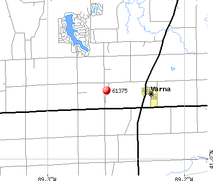 Varna, IL (61375) map