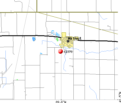 Walnut, IL (61376) map