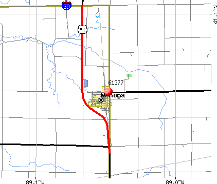 Wenona, IL (61377) map
