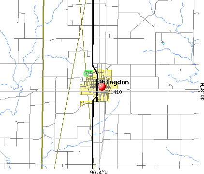 Abingdon, IL (61410) map
