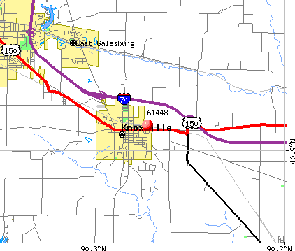 Knoxville, IL (61448) map