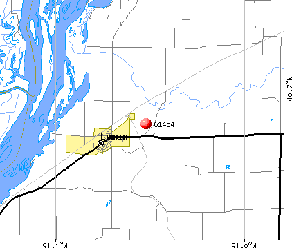 Lomax, IL (61454) map