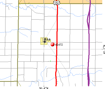 Rio, IL (61472) map