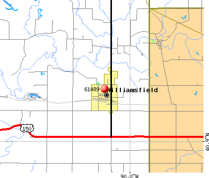 Williamsfield, IL (61489) map