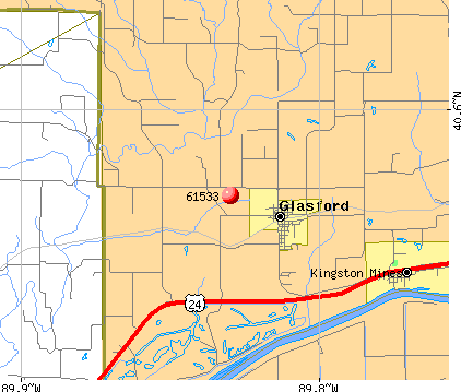 Glasford, IL (61533) map
