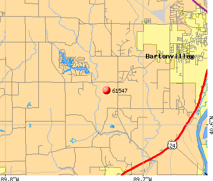 Mapleton, IL (61547) map