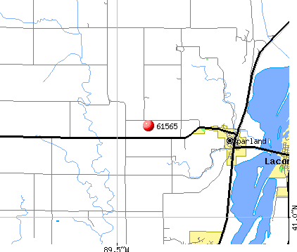 Sparland, IL (61565) map