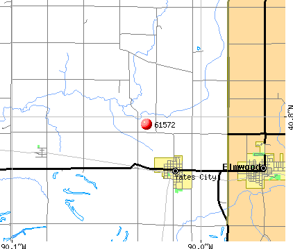 Yates City, IL (61572) map