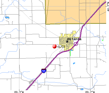 Atlanta, IL (61723) map