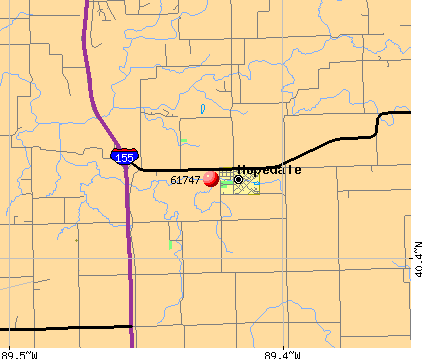 Hopedale, IL (61747) map