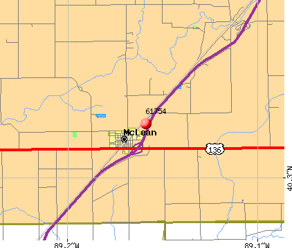 McLean, IL (61754) map
