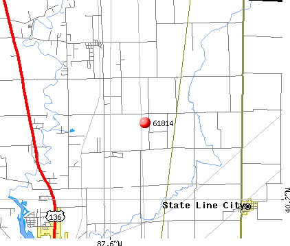 Bismarck, IL (61814) map
