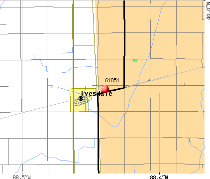 Ivesdale, IL (61851) map