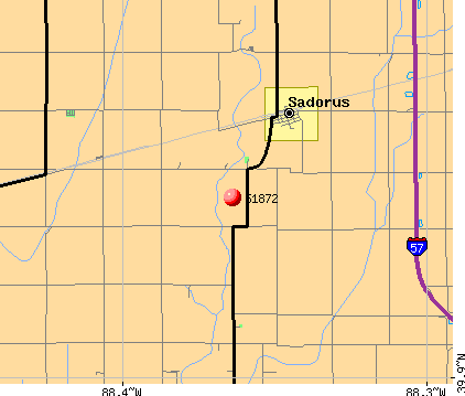 Sadorus, IL (61872) map