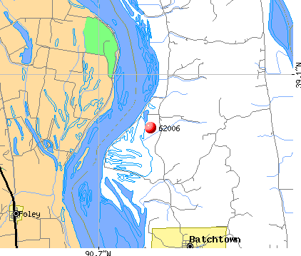 Batchtown, IL (62006) map