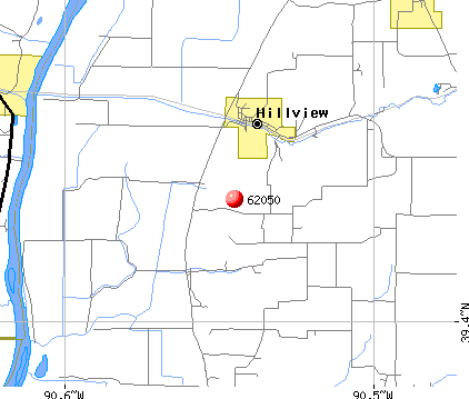 Hillview, IL (62050) map