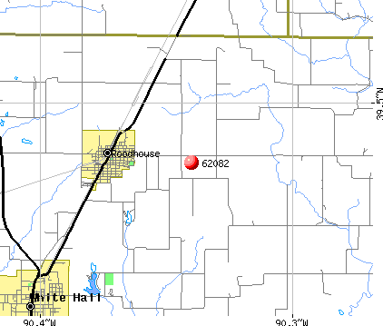 Roodhouse, IL (62082) map