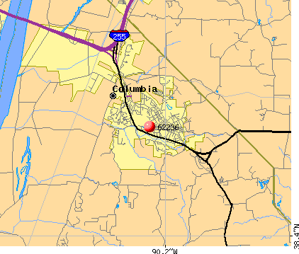Columbia, IL (62236) map