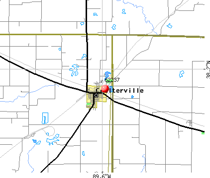 Coulterville, IL (62237) map