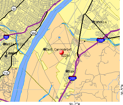 East Carondelet, IL (62240) map