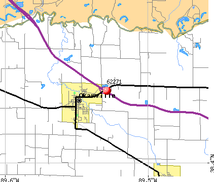 Okawville, IL (62271) map