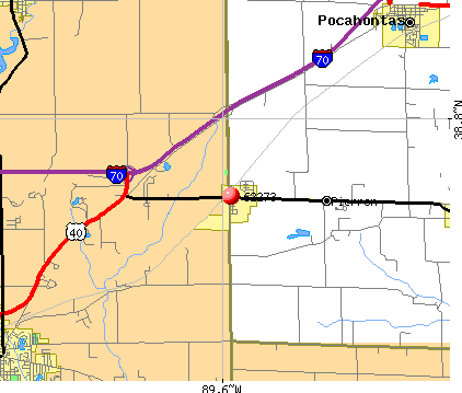 Pierron, IL (62273) map