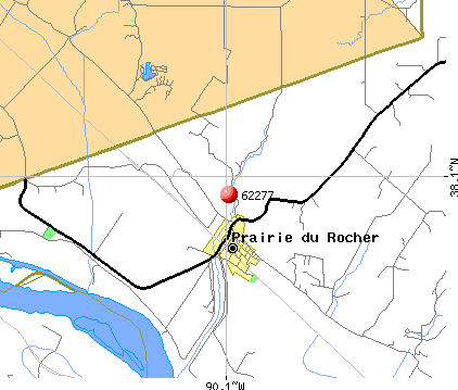 Prairie du Rocher, IL (62277) map