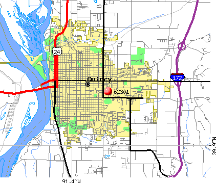 Quincy Illinois Zip Code Map | Australia Map