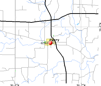 Perry, IL (62362) map