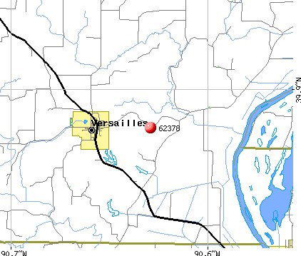 Versailles, IL (62378) map