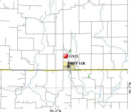Herrick, IL (62431) map