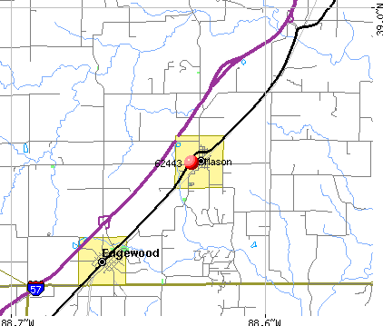 Mason, IL (62443) map
