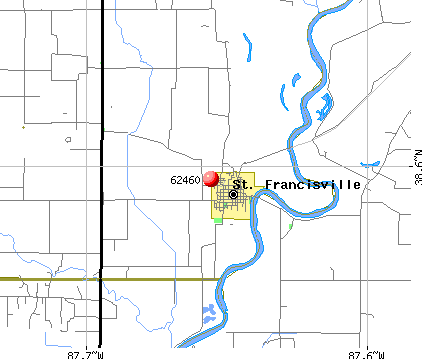 St. Francisville, IL (62460) map