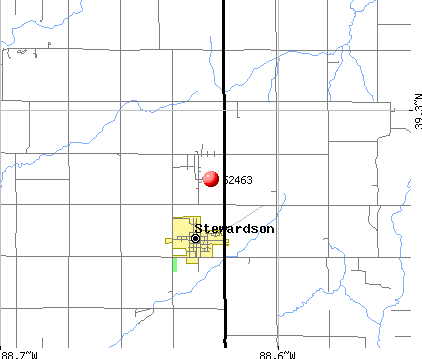 Stewardson, IL (62463) map