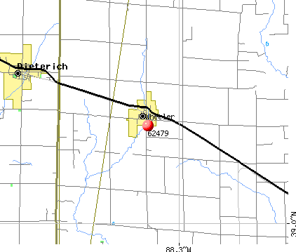 Wheeler, IL (62479) map