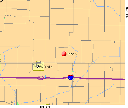 Buffalo, IL (62515) map