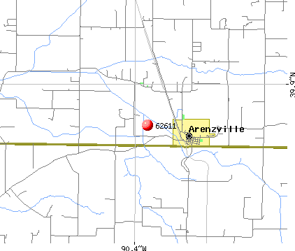 Arenzville, IL (62611) map