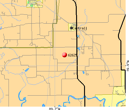Cantrall, IL (62625) map