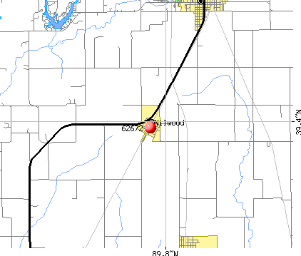 Nilwood, IL (62672) map
