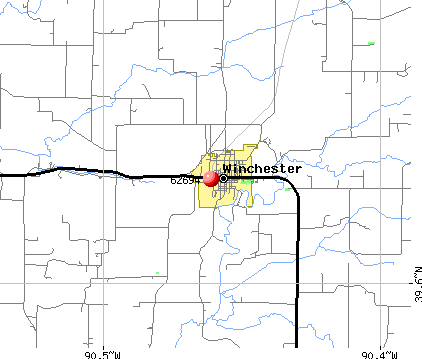 Winchester, IL (62694) map