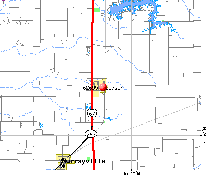 Woodson, IL (62695) map