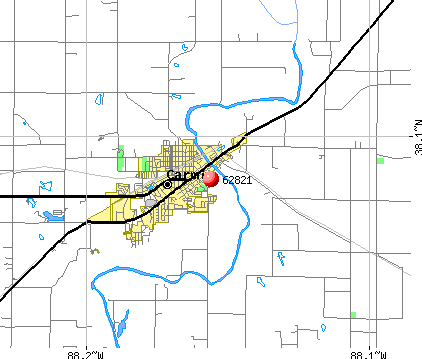 Carmi, IL (62821) map
