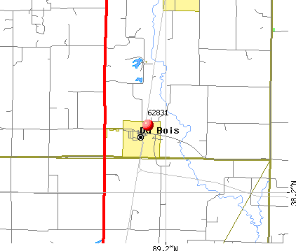 Du Bois, IL (62831) map