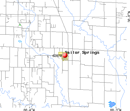 Sailor Springs, IL (62879) map