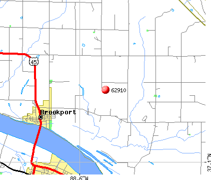 Brookport, IL (62910) map